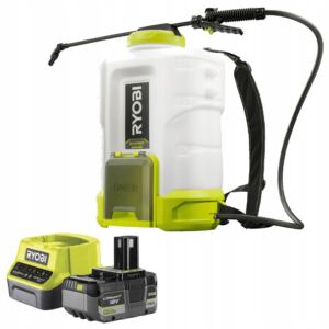 RYOBI OPRYSKIWACZ PLECAKOWY AKUMULATOROWY OGRODOWY 15L + ŁAD + AKU 5Ah