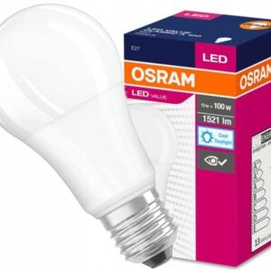 LEDVANCE OSRAM Żarówka LED A60 E27 13W=100W 1521lm 6500K ZIMNA 230V