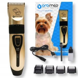 OROMED ORO-PET CLIPPER USB MASZYNKA DO STRZYŻENIA ZWIERZĄT PSÓW ZŁOTA