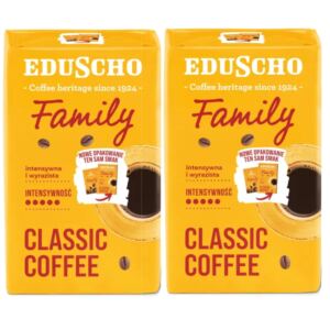 Tchibo Eduscho Family 500g Kawa Mielona Vacum x2 Robusta