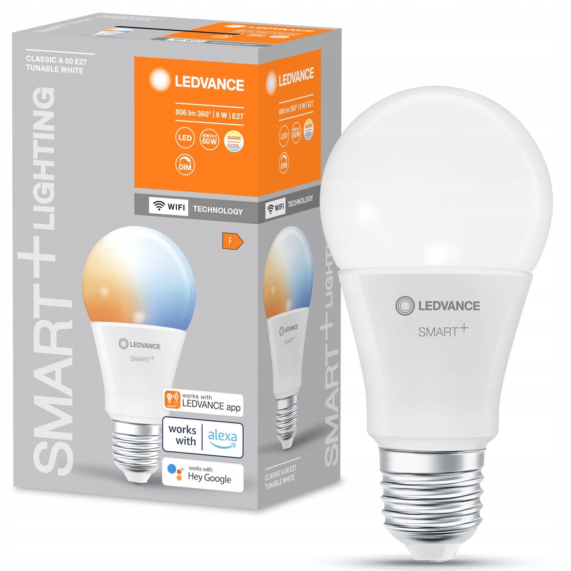 LEDVANCE Żarówka LED E27 9W=60W 806lm SMART+WIFI