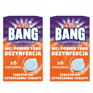 Cillit Bang WC Tabletki Do Czyszczenia i Dezynfekujące Toalete WC x2
