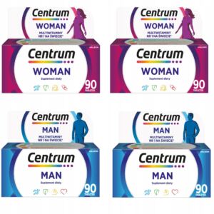 Multiwitamina Witaminy Zestaw Centrum Woman 180 tab + Centrum Man 180 tab