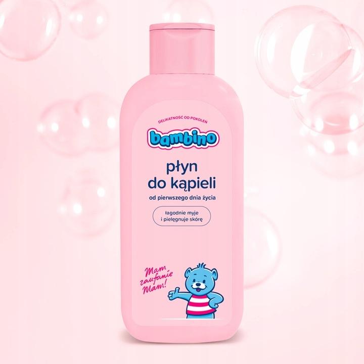 Zestaw kosmetyków BAMBINO Szampon + Płyn do kąpieli - obrazek 3