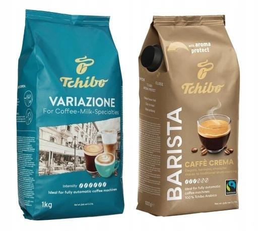 Tchibo Variazione 1kg + Barista Crema 1kg Kawa Ziarnista Zestaw
