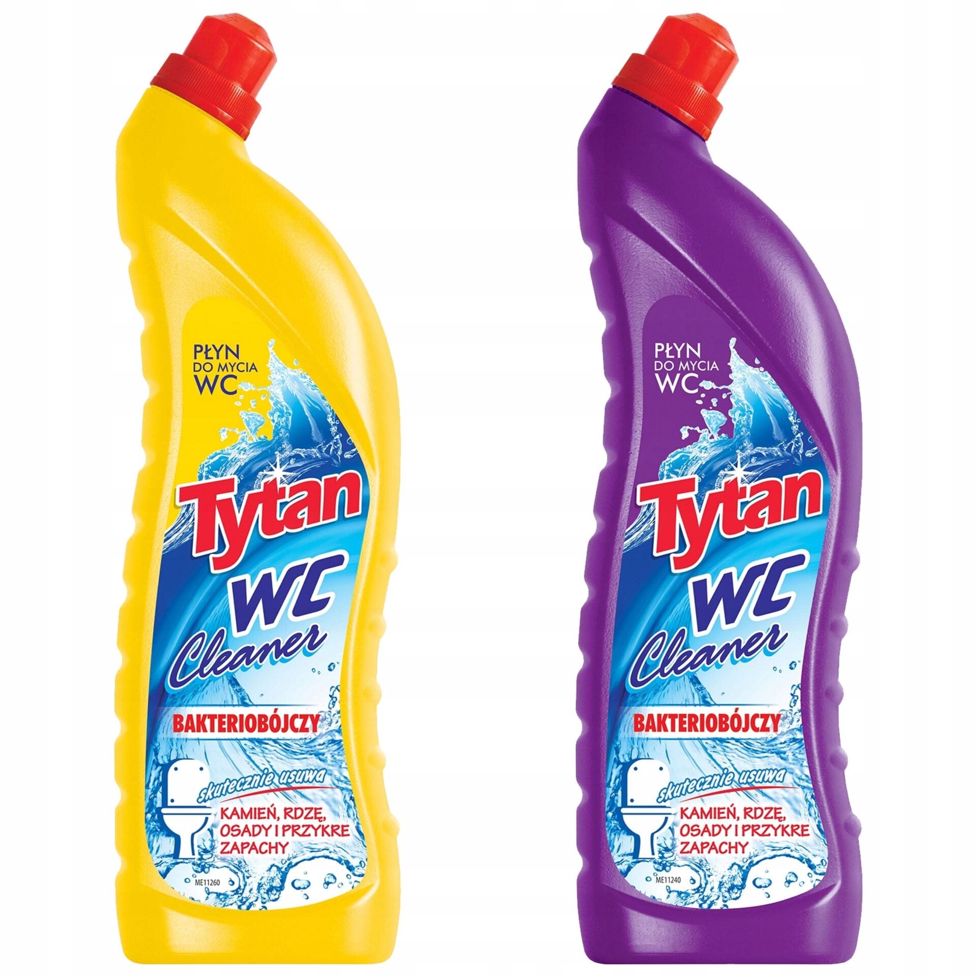 TYTAN PŁYN DO MYCIA TOALETY WC BAKTERIOBÓJCZY MIX 2x1200ml