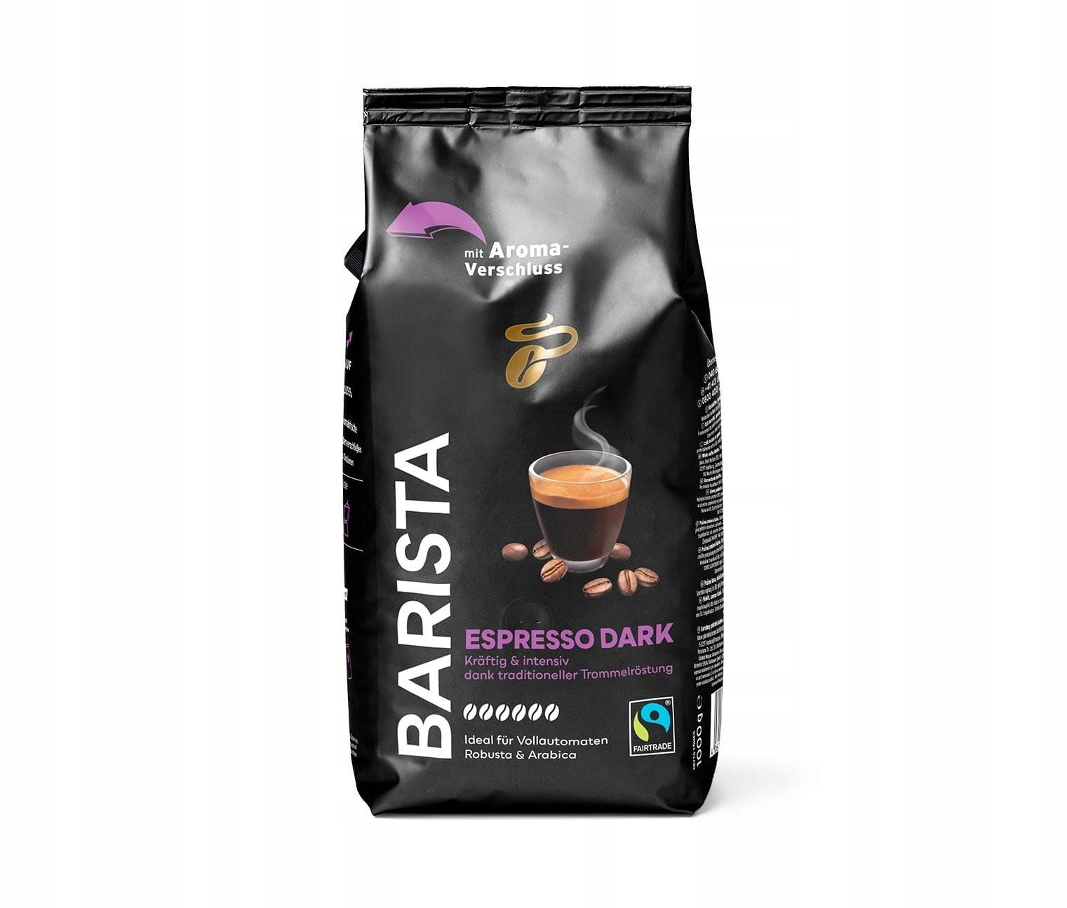 Tchibo Kawa Ziarnista Barista Espresso DARK 1kg x3 - obrazek 7