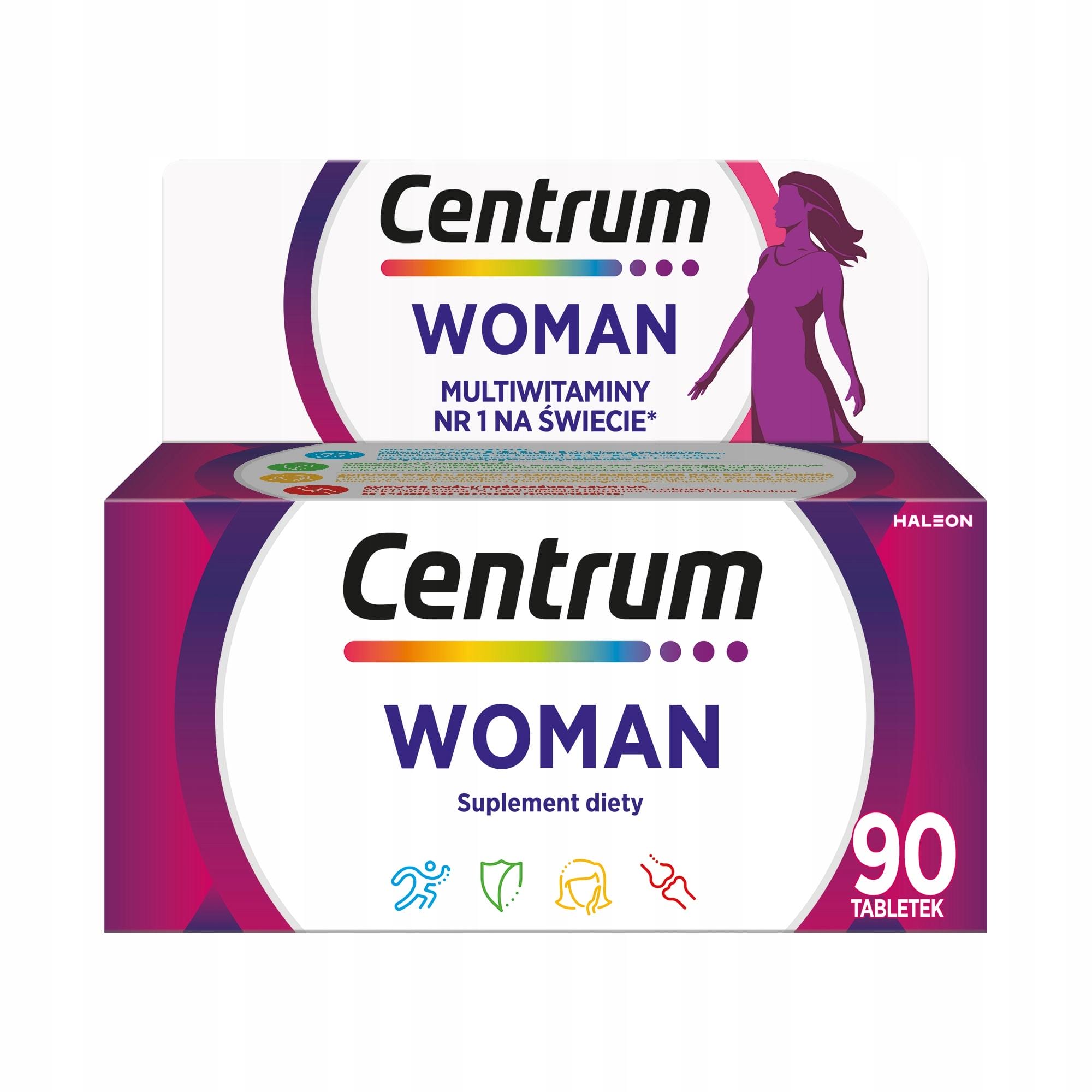 Multiwitamina Witaminy Zestaw Centrum Woman 180 tab + Centrum Man 180 tab - obrazek 2