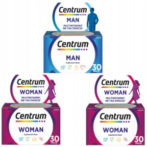 Multiwitamina Centrum Silver Woman 50+ Silver Man 50+ witaminy dla seniorów