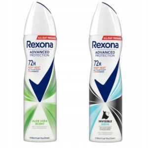 REXONA ADVANCED PROTECT DLA KOBIET ZESTAW ANTYPERSPIRANT SPRAY MIX 2x150ML
