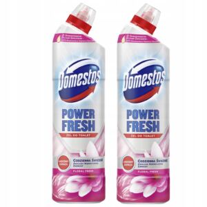 Domestos Zestaw Power Fresh Żel do Toalet Floral Fresh 700ml x2