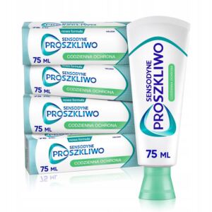 SENSODYNE ZESTAW PROSZKLIWO CODZIENNA OCHRONA PASTA DO MYCIA Z臉B脫W 4X 75ML
