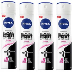 NIVEA WOMAN DEZODORANT INVISIBLE spray 4x150ml