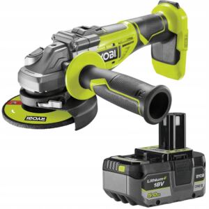RYOBI R18AG7-0 SZLIFIERKA KĄTOWA BEZSZCZOTKOWA 18V 125MM + Akumulator 5Ah