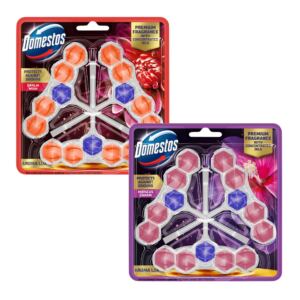 DOMESTOS KOSTKA TOALETOWA ZAWIESZKA DO WC DALIA + HIBISKUS 6x50g
