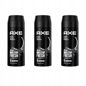 Zestaw AXE Dezodorant dla Mężczyzn Black Spray 150ml x3