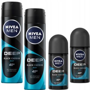 NIVEA Men Antyperspirant Deep Beat Zestaw 4 sztuki