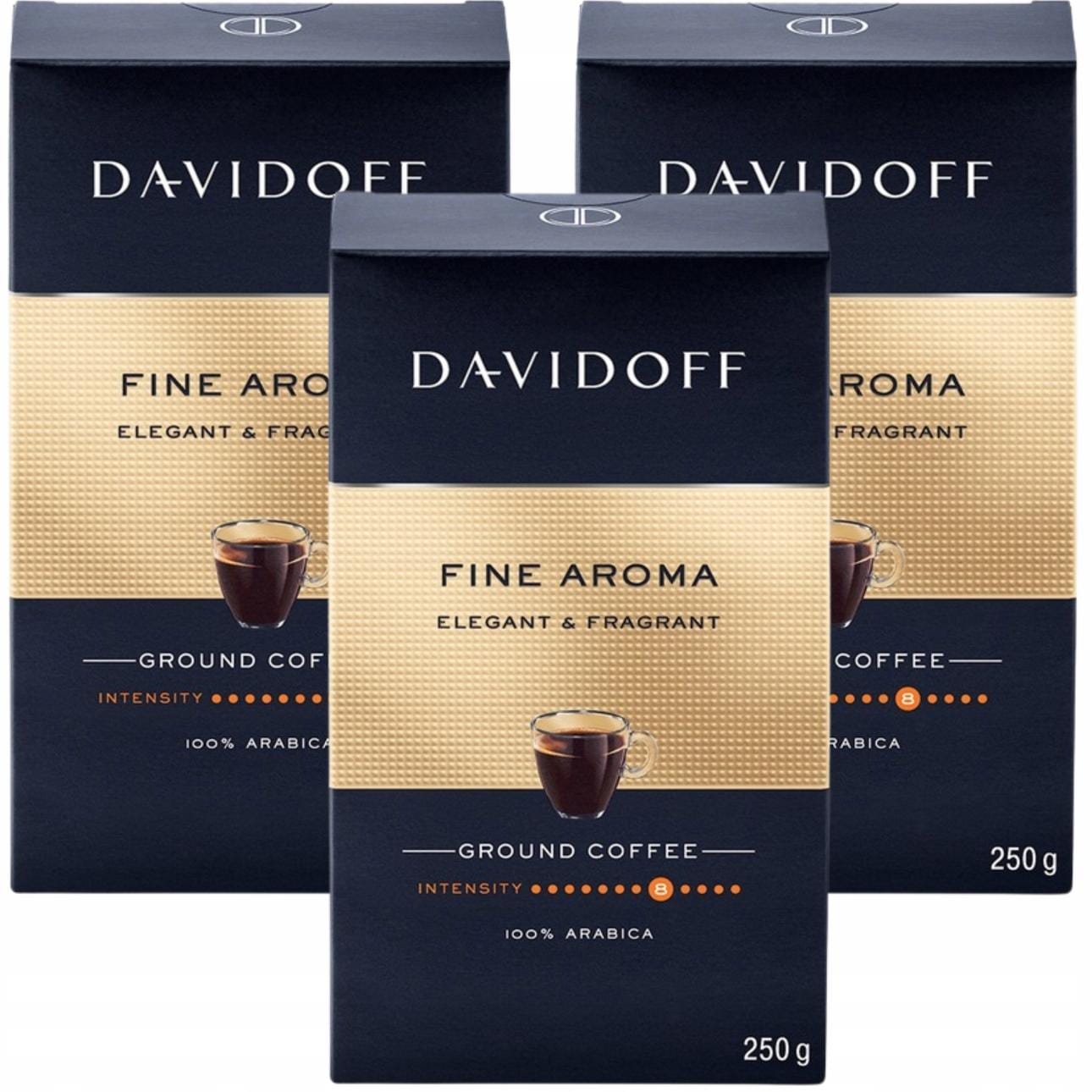 Davidoff Fine Aroma 250g Kawa Mielona x3 Arabika