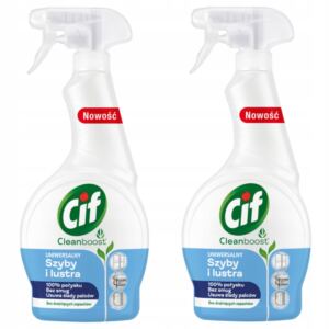 CIF P艁YN DO MYCIA SZYB I LUSTER UNIWERSALNY CLEANBOOST POWER&SHINE 500ml x2