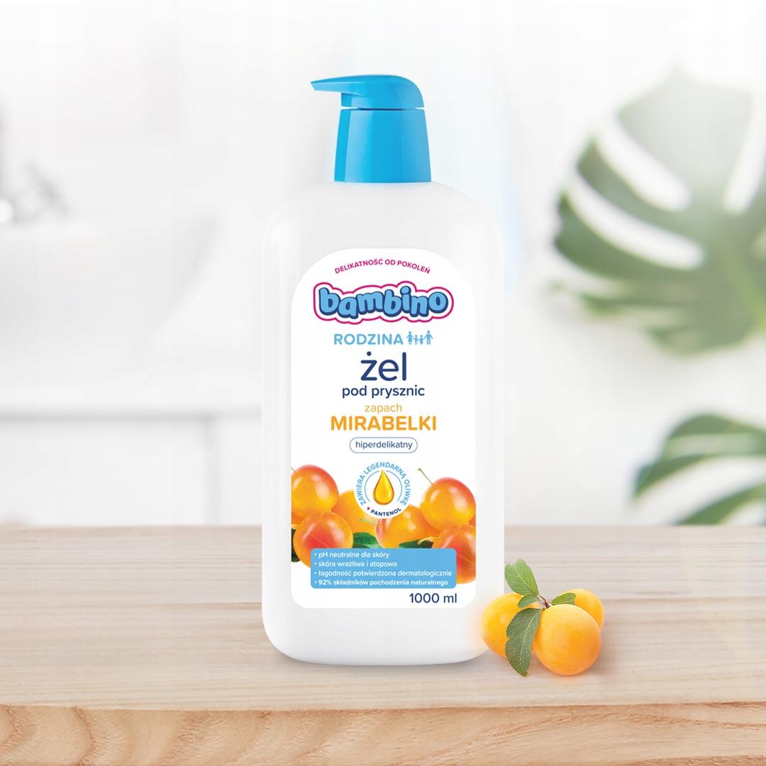 Zestaw BAMBINO Rodzina żel pod prysznic mirabelka - obrazek 3