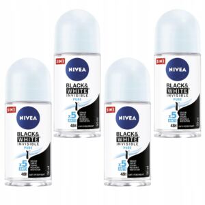 NIVEA Antyperspirant w kulce Black&Whit 4X50ml