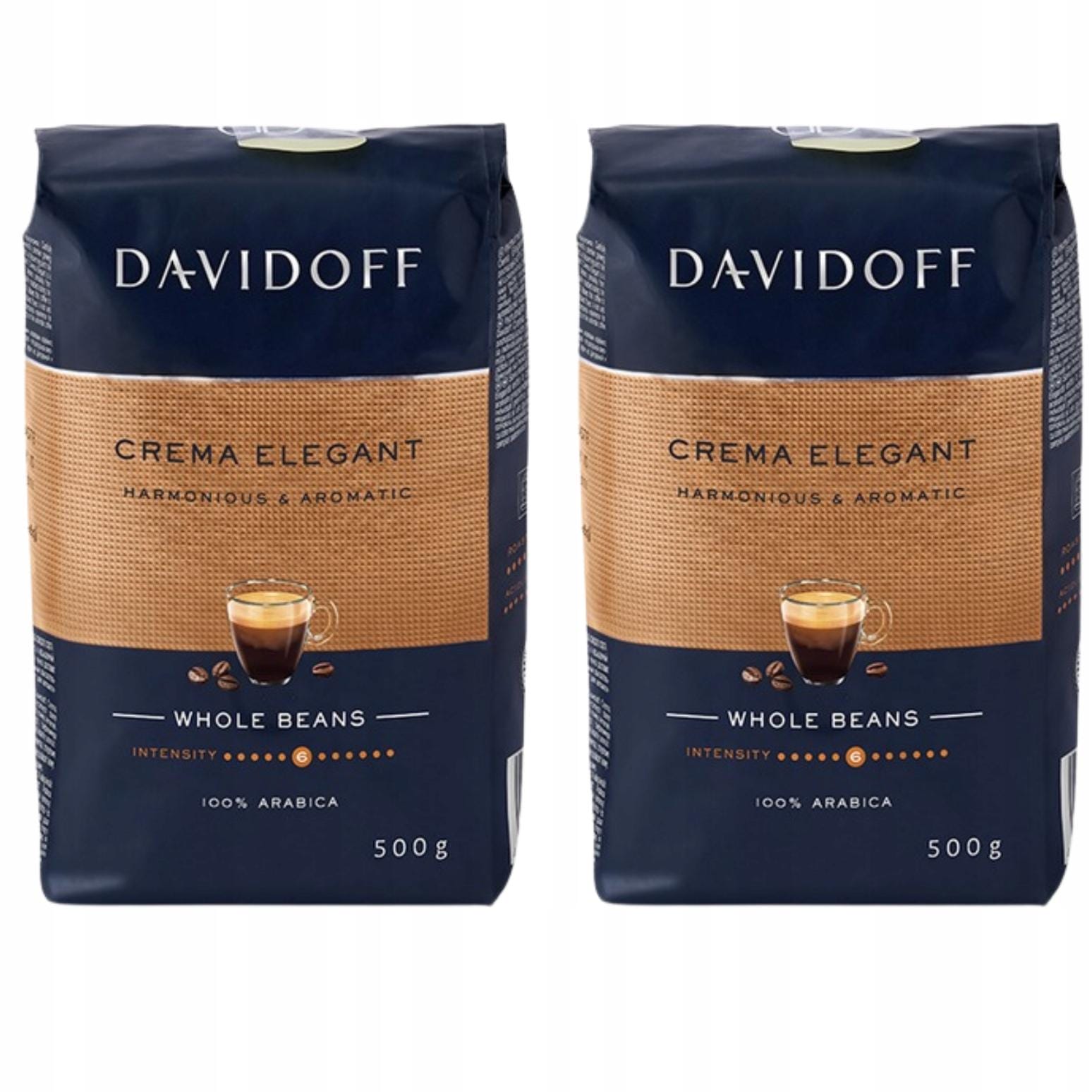 Davidoff Cafe Crema Elegant Kawa Ziarnista 500 g x2