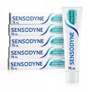SENSODYNE ZESTAW DEEP CLEAN PASTA DO Z臉B脫W G艁臉BOKIE CZYSZCZENIE 5X 75ML
