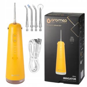 OROMED ORO-X DENT IRYGATOR DO CZYSZCZENIA JAMY USTNEJ ŻÓŁTY + 5 KOŃCÓWEK