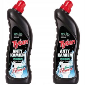 Tytan Anty Kamień Żel do Toalet WC Green Power 2x 700ml