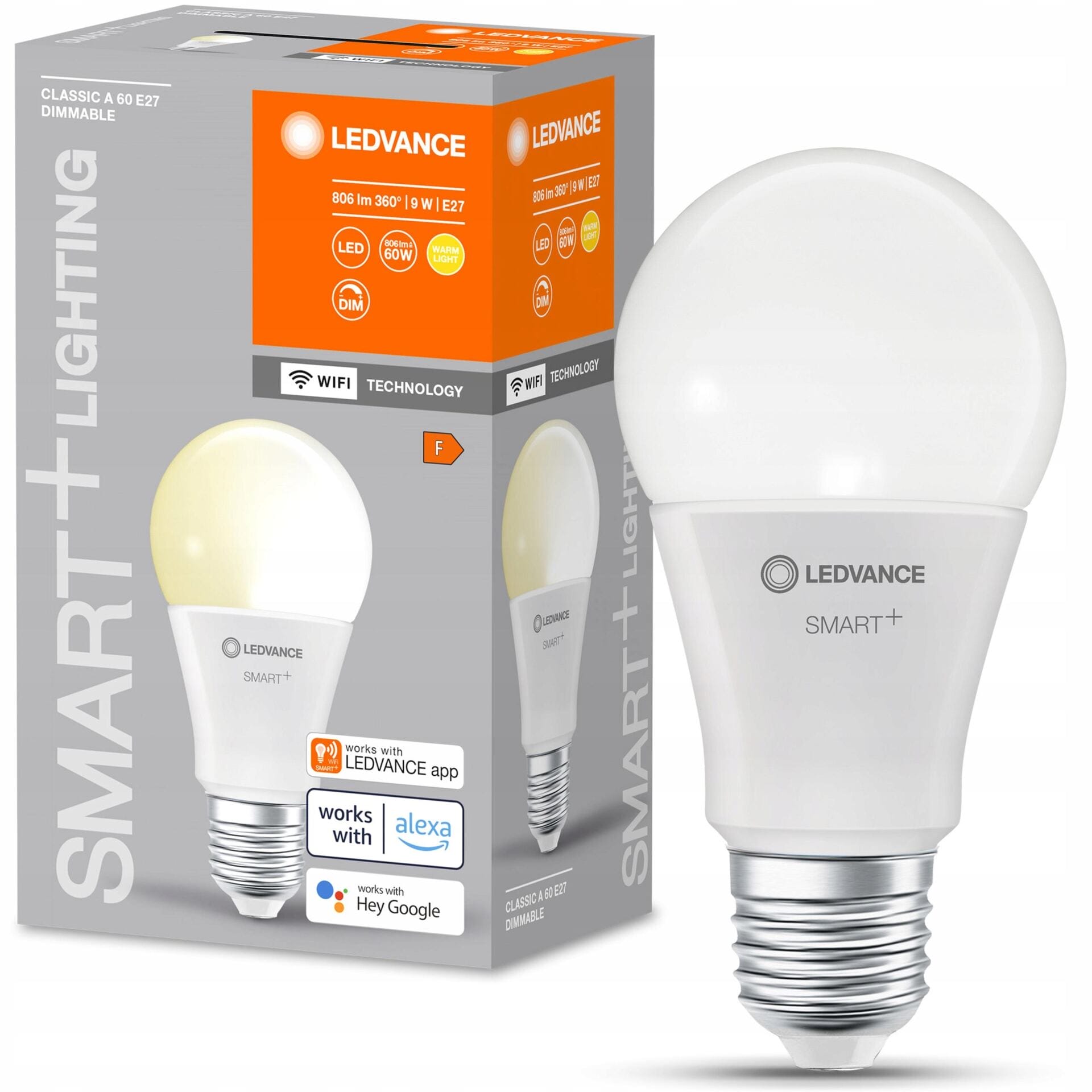 LEDVANCE SMART+ WiFi Classic ściemnialna E27 806lm