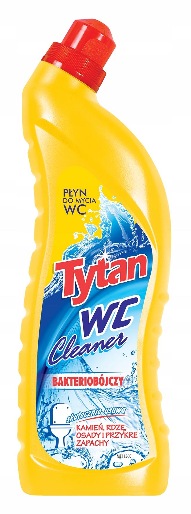TYTAN PŁYN DO MYCIA TOALETY WC BAKTERIOBÓJCZY MIX 3x700ml - obrazek 4