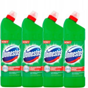 Domestos Pine Fresh Żel Czyszcząco- Dezynfekujący do WC Wybielacz 1L x4