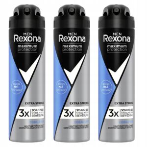 Rexona Men Zestaw Antyperspirant w Sprayu dla Mężczyzn Cobalt Dry 150ml x3