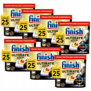 FINISH Kapsułki Do Zmywarki Ultimate Plus 25x7=175 Sztuk Lemon Cytryna