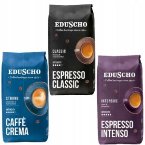 EDUSCHO KAWA CAFFE CREMA STRONG 1KG+ESPRESSO INTENSO1KG+ESPRESSO CLASSIC1KG