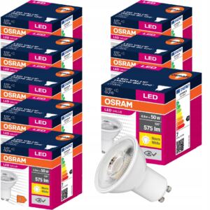 Osram żarówka LED GU10 6,9W=50W 575lm 2700K x 8