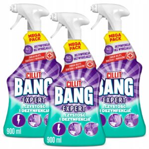 CILLIT BANG PŁYN DO CZYSZCZENIA POWIERZCHNI CZYSTOŚĆ I DEZYNFEKCJA 3X 900ML