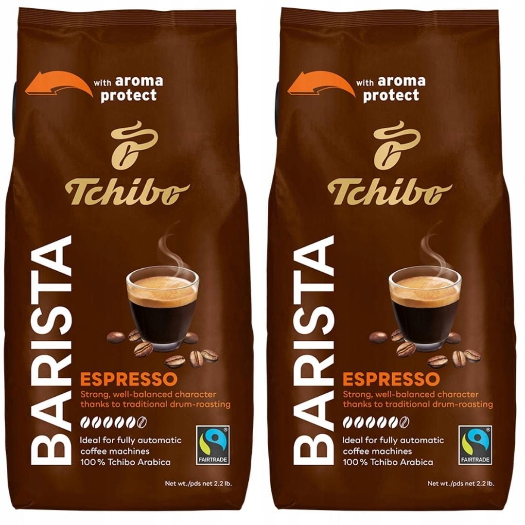Tchibo Barista Espresso Kawa Ziarnista 1kg x2 Arabika