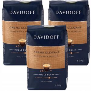Davidoff Cafe Crema Elegant Kawa Ziarnista 500 g x3