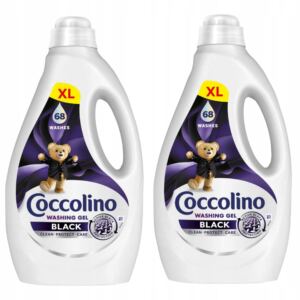 ŻEL DO PRANIA PŁYN DO PRANIA TKANIN COCCOLINO CARE 128 PRAŃ CZARNY 2x2,72L