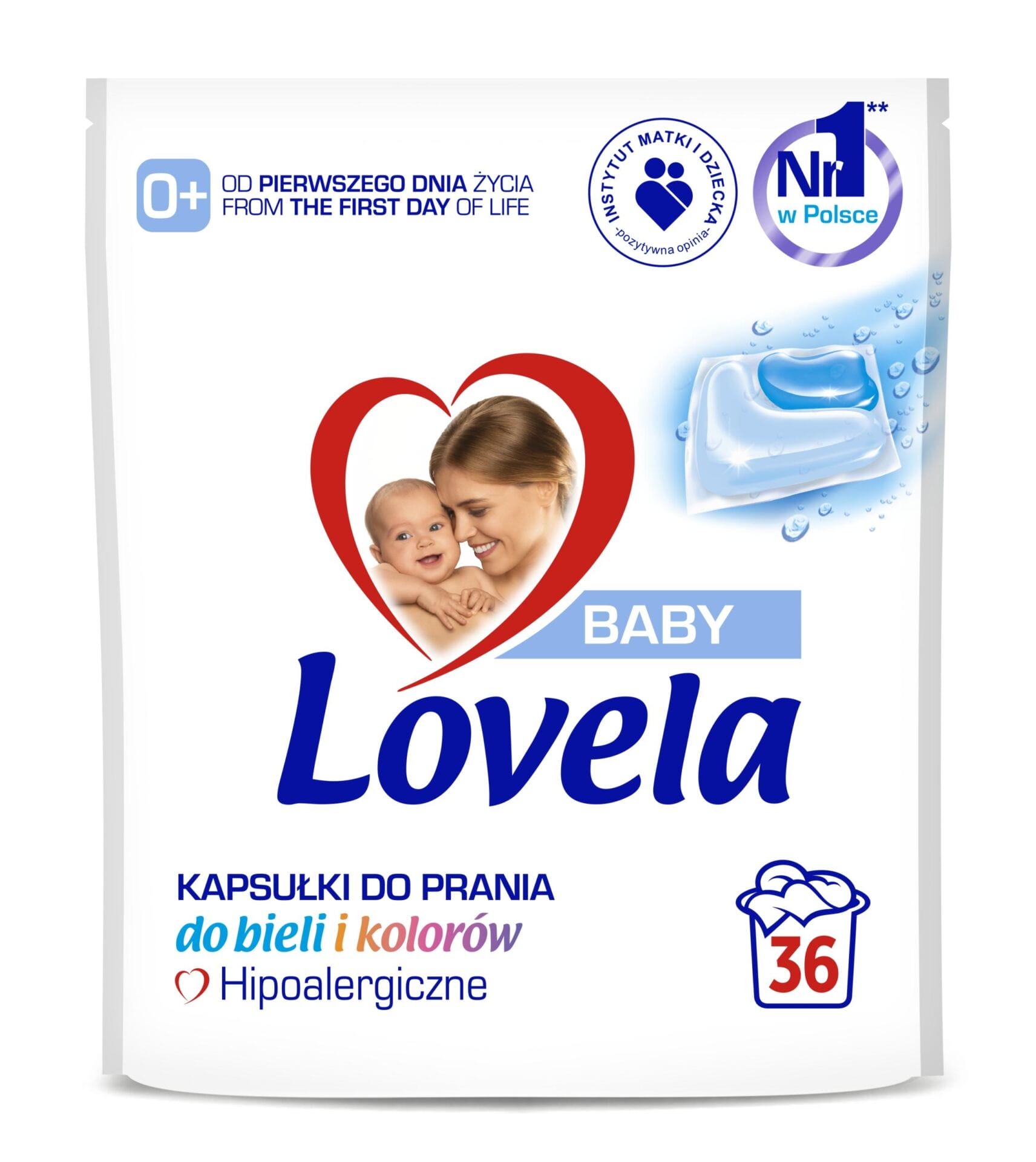 Lovela Baby Kapsułki Do Prania 72 sztuki i Płyn do płukania Mega Zestaw - obrazek 3