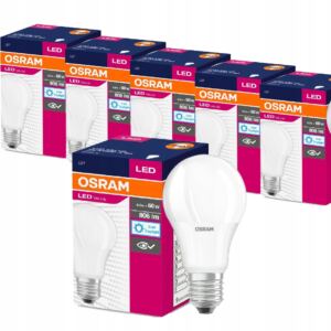 Osram żarówka LED E27 8,5W=60W 806lm 6500K x 6