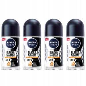 NIVEA Antyperspirant męski Black&White 4x50ML