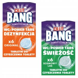 Cillit Bang WC Tabletki Do Czyszczenia i Dezynfekujące Toalete WC x2
