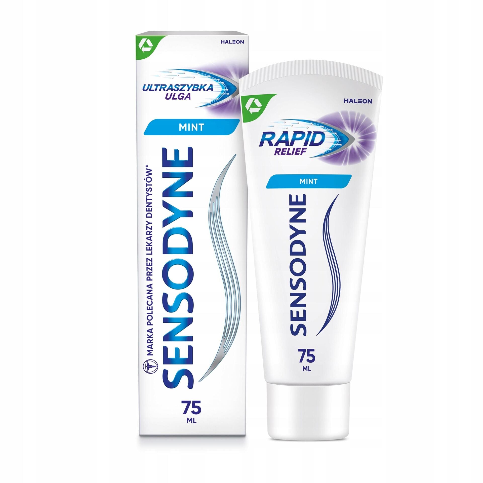SENSODYNE ZESTAW ULTRASZYBKA ULGA PASTA DO ZĘBÓW NADWRAŻLIWYCH 2X 75ML - obrazek 2