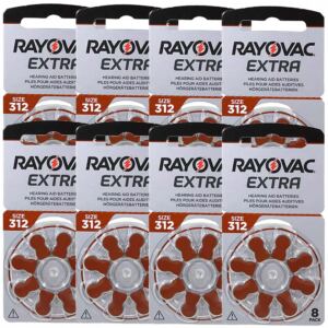 RAYOVAC EXTRA Baterie S艂uchowe 312 MF PR41 ZincAir 64szt