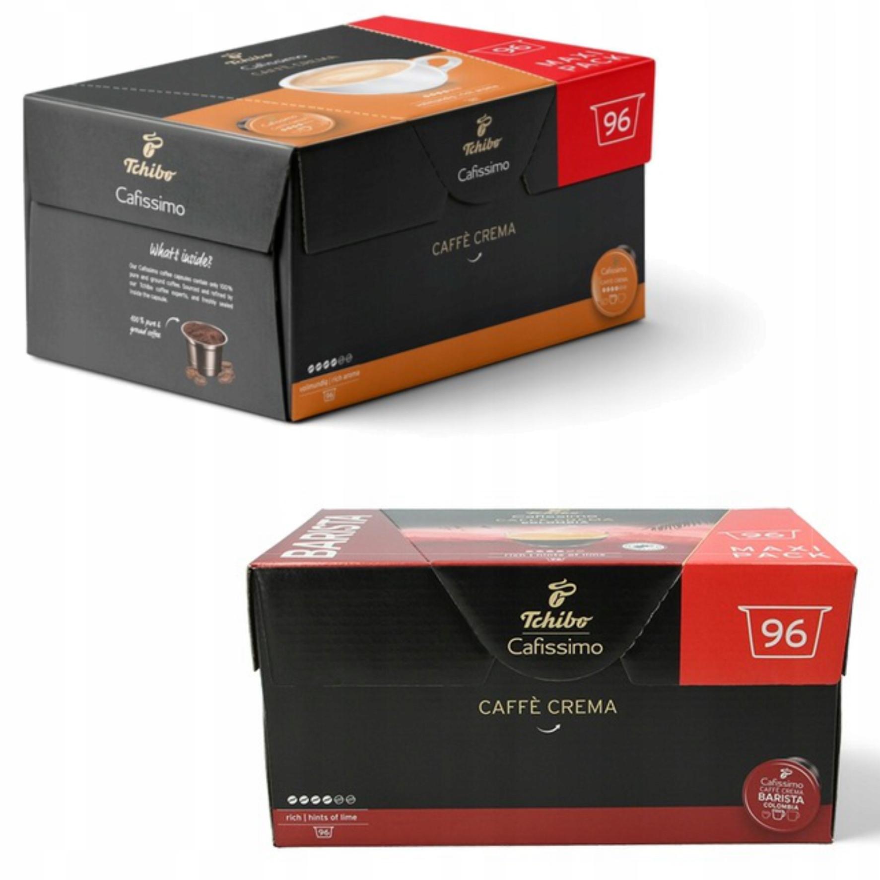 Tchibo Cafissimo Crema Rich Aroma 96 Kap. Arabika / Colombia 96 Kap. Zestaw