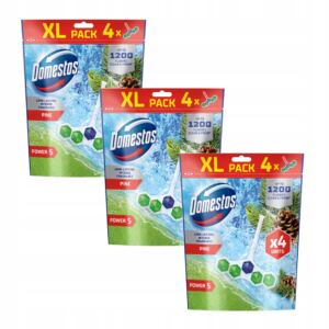 DOMESTOS KOSTKA TOALETOWA ZAWIESZKA DO WC POWER 5 P5 PINE 12x50g