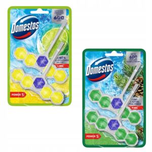 DOMESTOS KOSTKA TOALETOWA ZAWIESZKA DO WC POWER 5 P5 MIX 4x50g