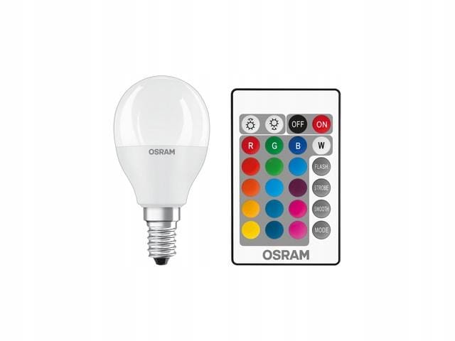 OSRAM Ledvance Żarówka LED kulka RGBW + PILOT 4,9W = 40W E14 470lm - obrazek 2